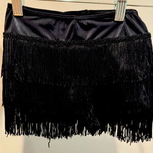 Balera black fringe shorts